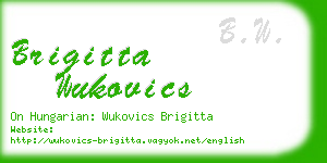 brigitta wukovics business card